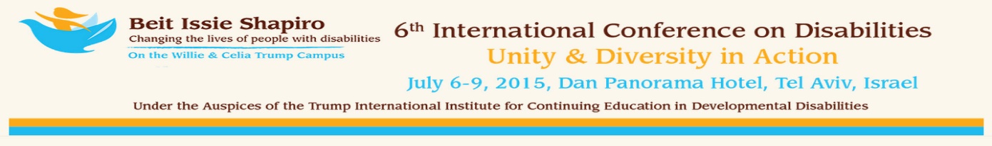 Unity and Diversity - Beit Issie Shapiro International Conference
